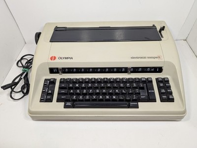 Vintage Olympia Electronic Compact 2 Typewriter Tested Working 