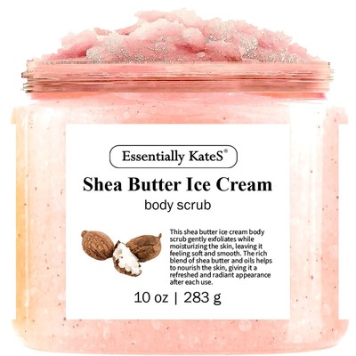 Shea Butter Ice Cream Body & Foot Scrubs 10 Oz - a Soft 10 Ounce (Pack of 1) 