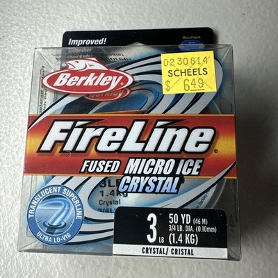 Berkley FireLine Fused Micro Ice Crystal 50 Yd Fishing Line 