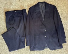 Vintage Polo Ralph University Club Pinstripe Suit - Size see the measurements