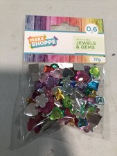 Craft Shoppe- Assorted Jewels Gems- Different Shapes / Colors NIP