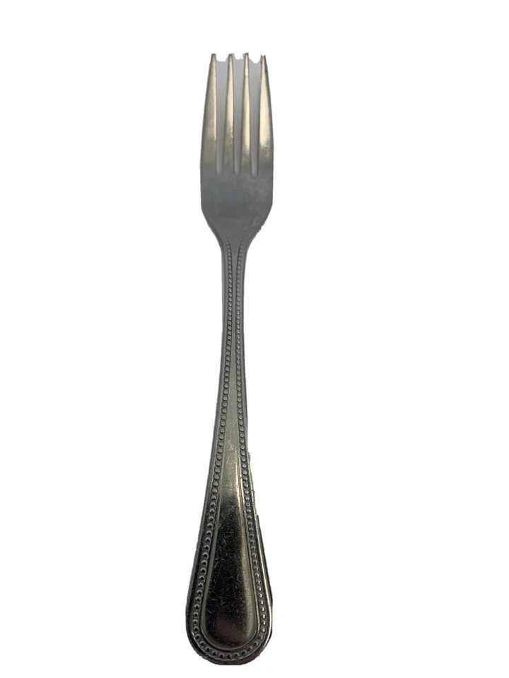 World Tableware Fork Stainless Steel Flatware 61 18/8 Beaded 7 1/2 in Vintage - Image 3 of 4