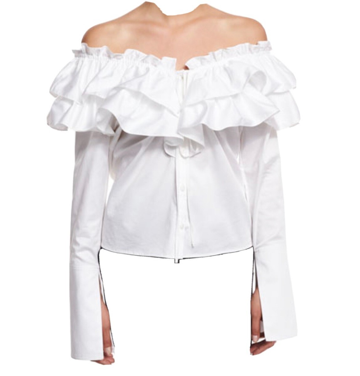layered ruffle tops