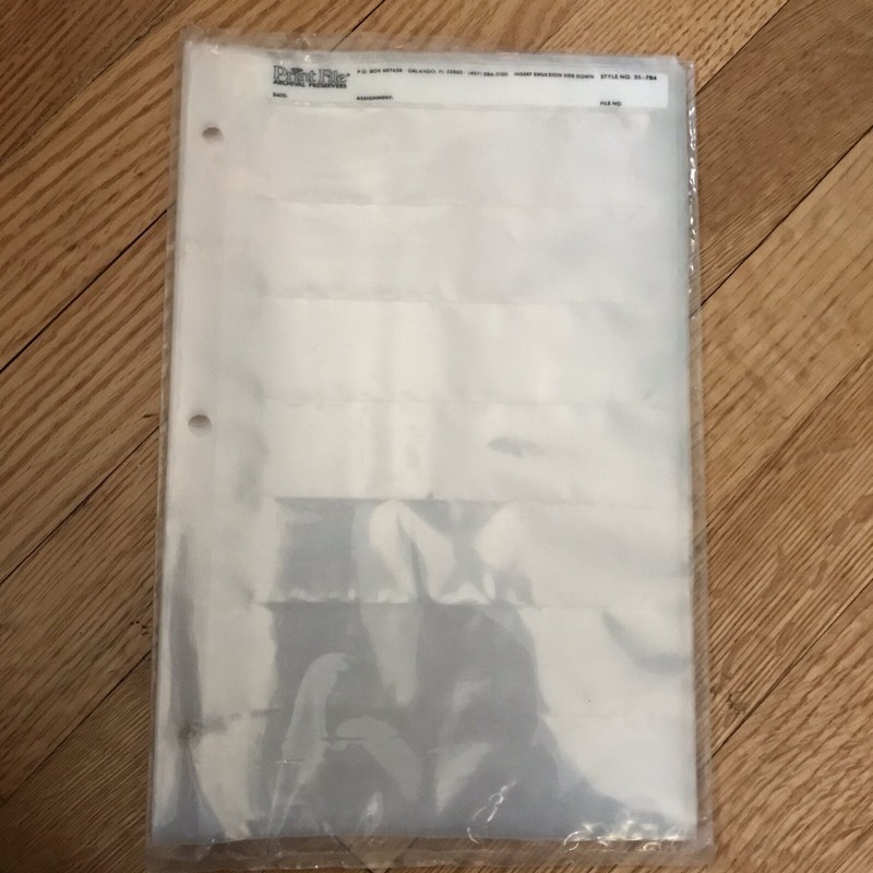 printfile 35-584 negative contact sheet binder storage 18 pages archival