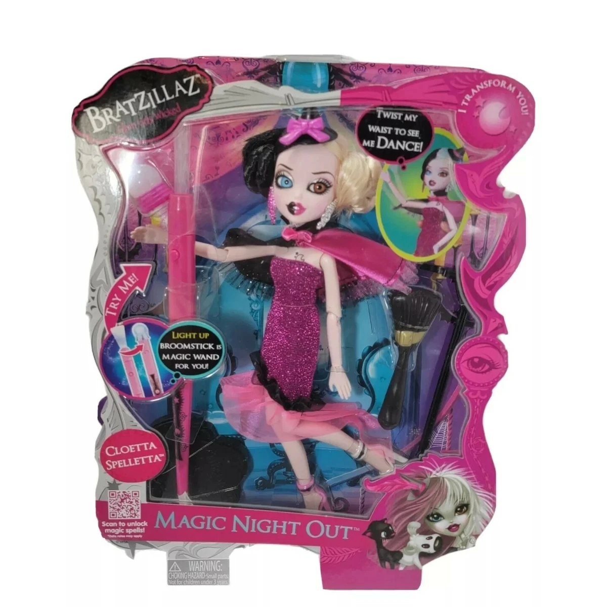 BRATZILLAZ Cloetta Spelletta Magic Night Out NIB Bratz Doll MGA figure