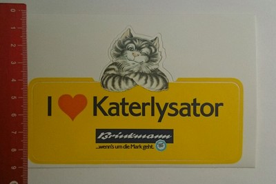 Aufkleber/Sticker: Brinkmann i love katerlysator (060916191)