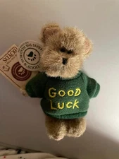Boyds Bears "Good Luck"  Mini Message Archive Collection Gen-Yoo-wine Plush Bear
