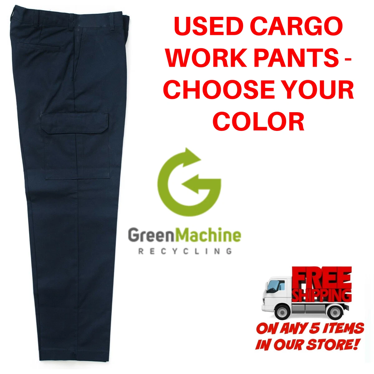Used Uniform Work Pants Cargo Cintas Redkap Unifirst G K Dickies