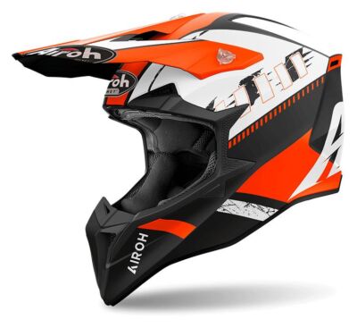 Off-Road Helmet Airoh WRAAAP FEEL Orange Matt