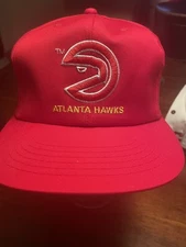 Vintage 90’s Atlanta Hawks NBA Snapback Hat Cap MMB Headwear USA Made