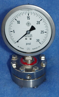 NOS Mcdaniel Hyett 42MW 316SS 0-30 Wesker Gauge + 1 Year Warranty