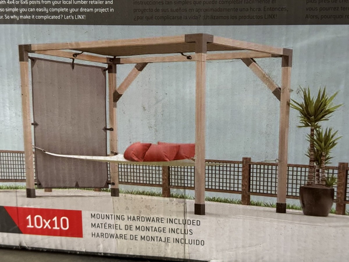 WILD HOG Linx Pergola System 10' x 10' Sunshade / Privacy Kit
