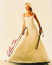 Uma Thurman Signed 11x14 Kill Bill Photo Auto PSA ITP RED