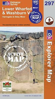 Lower Wharfedale and Washburn Valley (OS Explorer Map Active): No. 297 - Ordnanc