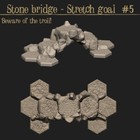 Hex Dungeon Bridge Fantasy tabletop terrain, wargaming 28mm