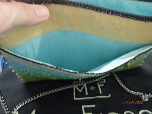 Mary Francis Beaded "Happy Hour" Clutch Crossbody HSN $205 - Picture 12 of 17