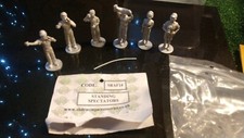 Pewter RARE slot car figures Standing Spectators  2 inch