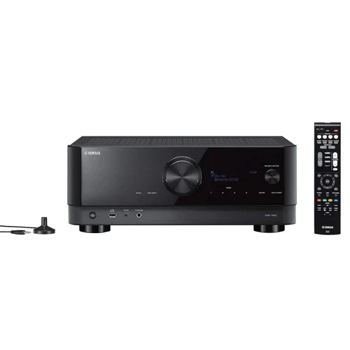 NEW Yamaha TSR-700 7.2-Channel AV Receiver w/8K HDMI & Music Cast. Remote Bundle