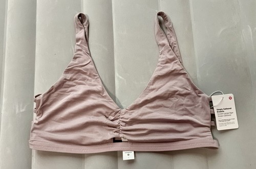 NWT Lululemon Simply Gathered Bralette Dark Beige Size L