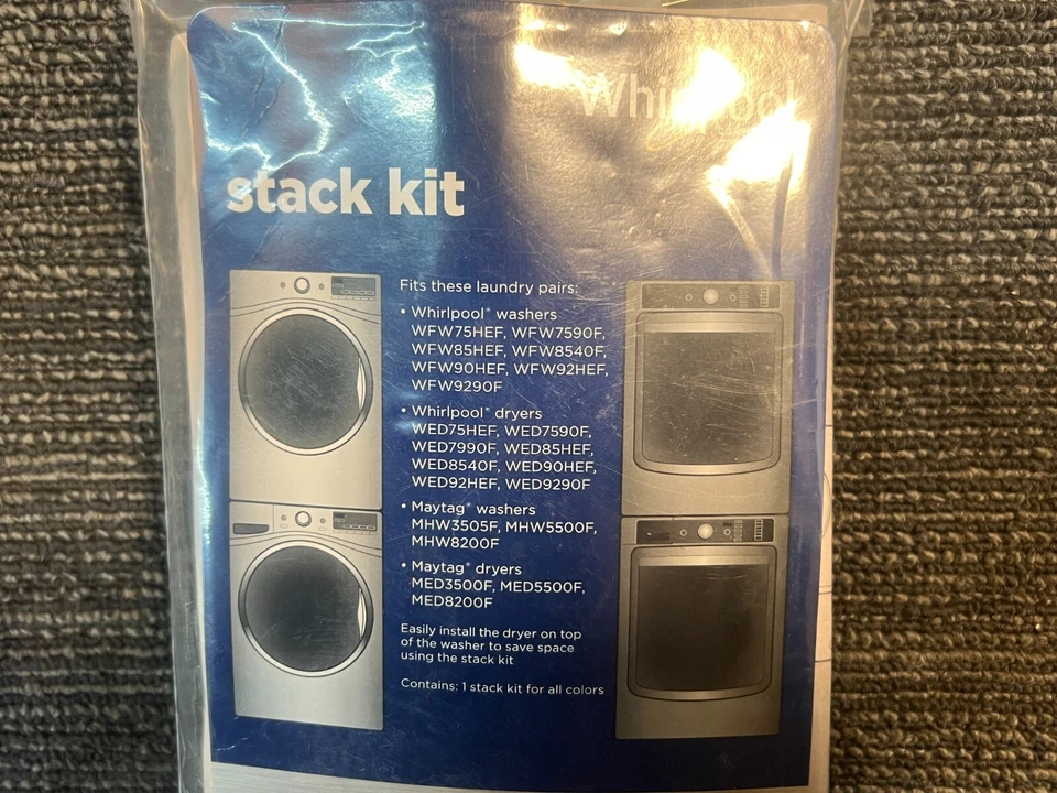 Kit de pila Whirlpool GENUINO W10869845 para uso con solo lavadora y secadora de carga frontal Foto 4 de 4