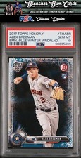 2017 Topps Holiday Bowman THABR Alex Bregman Blue Winter /50 RC PSA 10