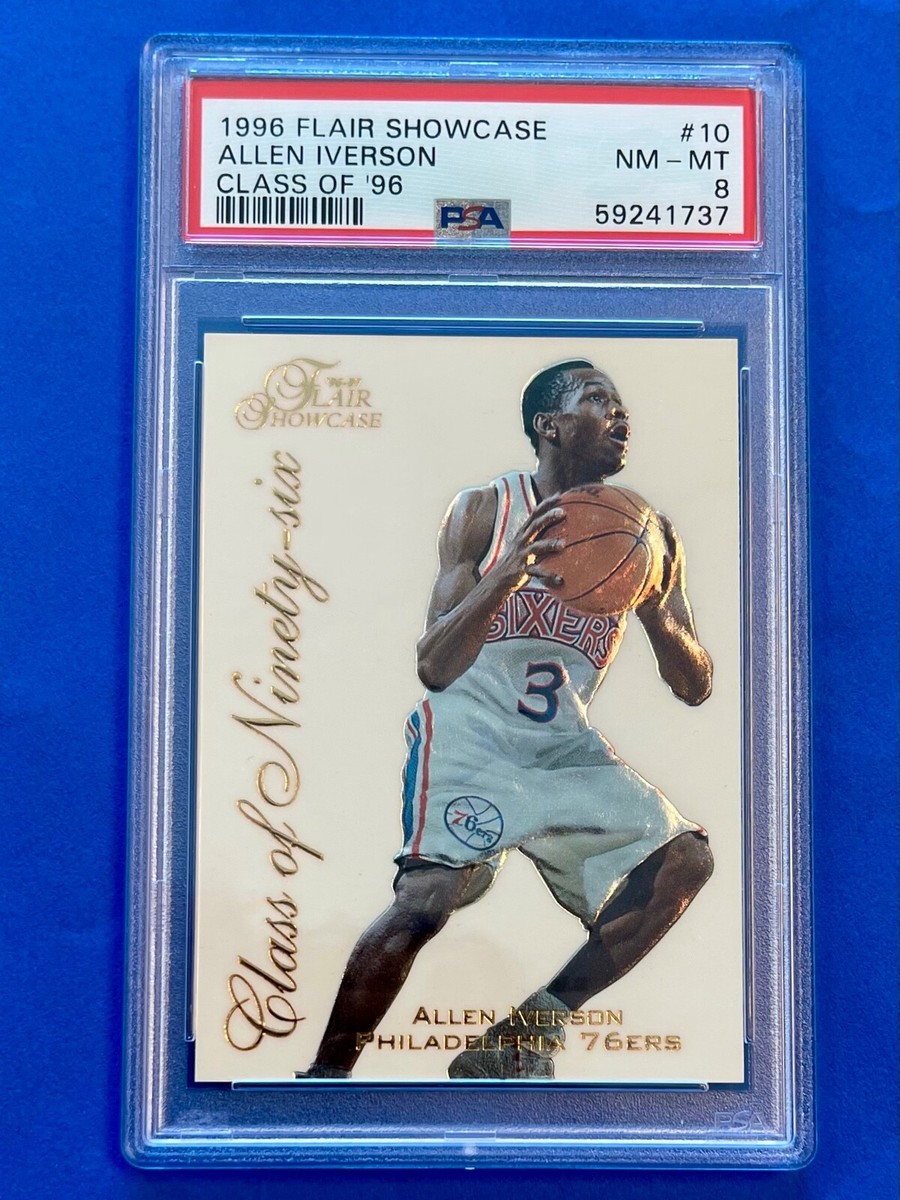 1996 Flair Showcase Allen Iverson Class Of Ninety-Six 96 RC Card