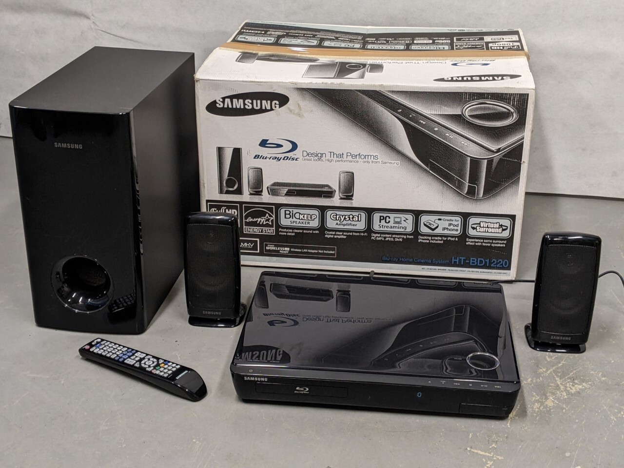SAMSUNG HTBD1220 Sistema home theatre Blu Ray alta definizione