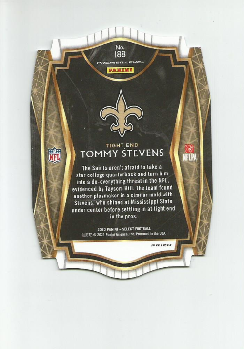 2020 SELECT PRIZM MAROON DIE CUT #188 TOMMY STEVENS | eBay