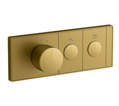 Kohler K-26346-9-2MB Anthem Two Function Thermostatic Valve Trim, Brushed Brass