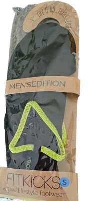 #ad Fitkicks Active Lifestyle Footwear Live Well Collection BLACK S 7 8 Slip On $25.44