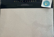 Ralph Lauren Blanket Queen/Full Ariel White 100 Cotton New Pristine 3 available