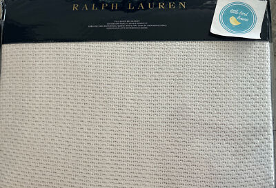 Ralph Lauren Blanket Queen/Full Ariel White 100% Cotton New Pristine 4 available