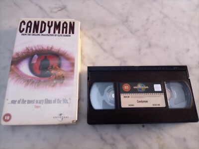 CANDYMAN 1992 TONY TODD MADSEN CLIVE BARKER UNIVERSAL VHS TAPE INGLES WHITE CASE