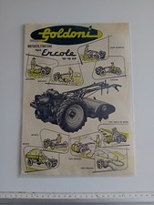 Brochure MOTOCOLTIVATORE GOLDONI ERCOLE DIESEL 10/12 HP originale Fattoria Farm 