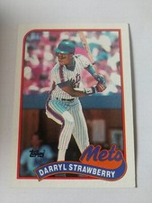 1989 Topps #300 DARRYL STRAWBERRY New York Mets