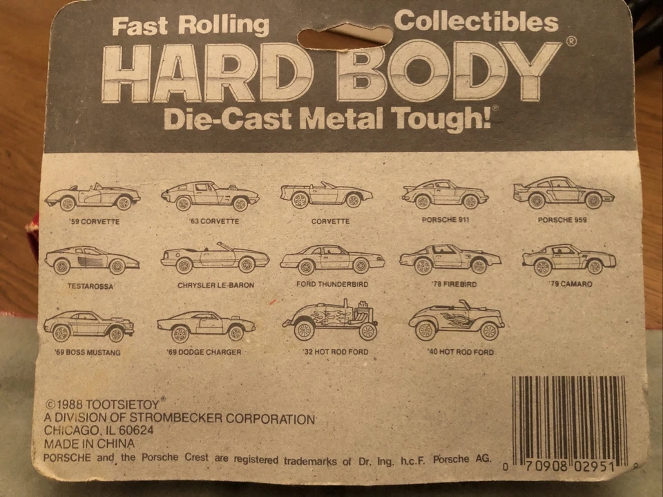 Ford Thunderbird 2951 Tootsietoy 1988 Hard Metal Die Cast Blue 88 nuevo en paquete Foto 4 de 4