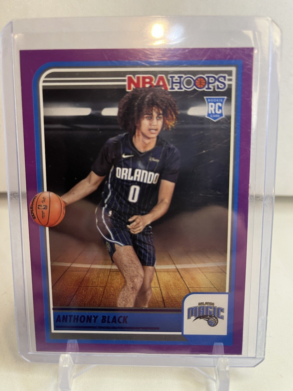 2023-24 Panini NBA Hoops - Rookies Purple #257 Anthony Black (RC)
