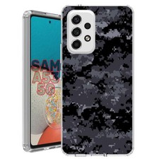 For Samsung Galaxy A23 5g A52 A53 TPU Case Cover Glass Digi Black Camo