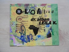 Dr. Alban autograph signed CD cover "Hello Afrika"