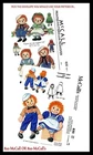 McCall's OR McCall 820 Pattern Raggedy Ann & Andy 19" Doll