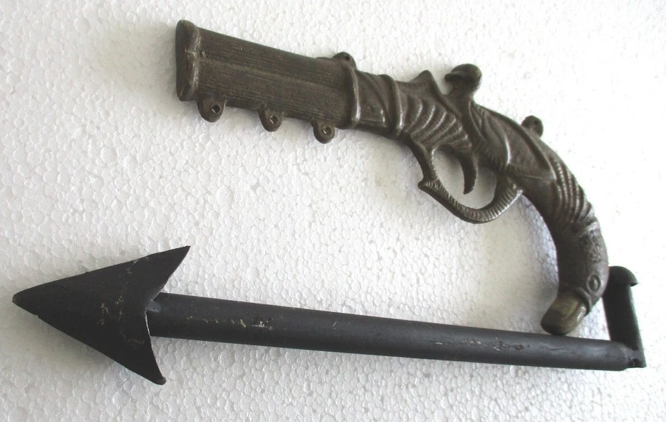 PISTOLA DE BRONCE VELETA. ÁGUILA Y PATO Foto 4 de 4