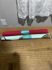 PIONEER WOMAN CHRISTMAS FAT QUARTERS SET TRUCK DITSY AND SOLID RED- 18  X21  NWT