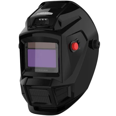YESWELDER True Color Weld Hood Auto Darkening Welding Helmet TIG MIG ARC, with Fan&Light
