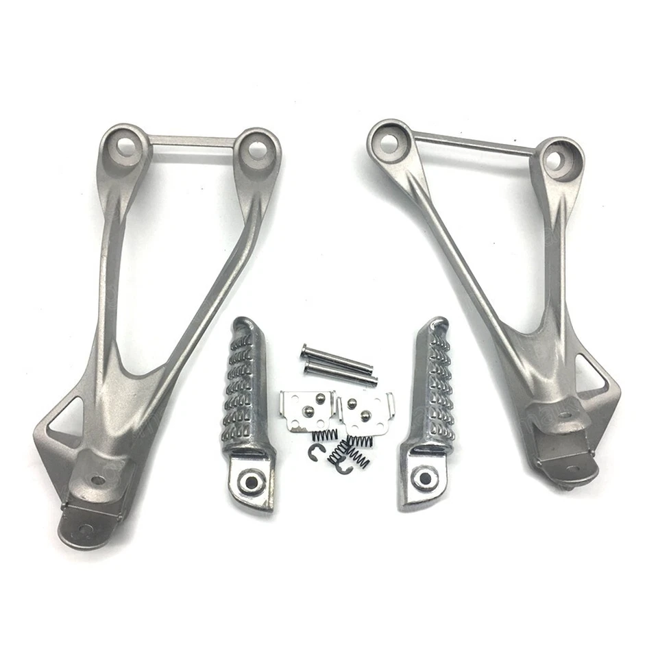 Silver Rear Foot Peg Bracket For Kawasaki Ninja ZX6R 2005-2008 ZX6RR 2005-2006 - Image 2 of 4