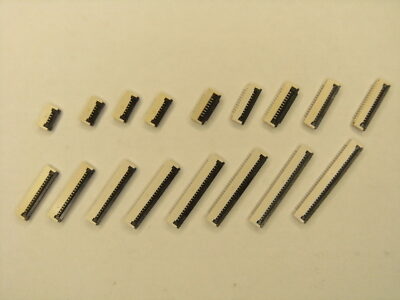 5x Pack Flexible Flat Cable FFC Clam Socket Jack Port SMD 1.0mm Pitch DOWNLINK