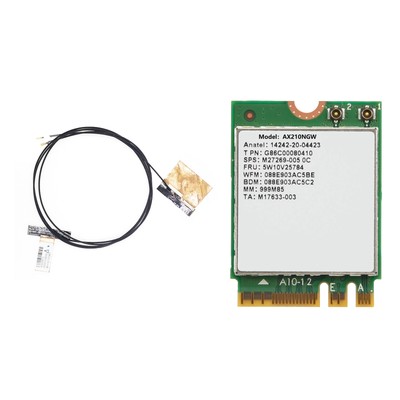 AX210NGW WLAN-Karte + Antenne WIFI 6E Bluetooth 5.2 2,4 GHz 5 GHz 3000 Mbit2641