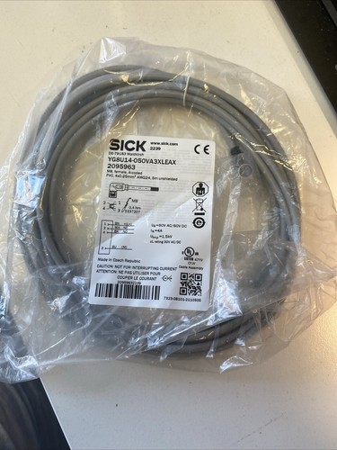 SICK YG8U14-050VA3XLEAX (2095963) Sensor-Aktor-Kabel, Presa, M8, 4-polig, Gewin - Zdjęcie 3 z 3