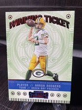 2020 PANINI CONTENDERS WINNING TICKET AARON RODGERS #WT5 RUBY RED FOIL PACKERS🏈