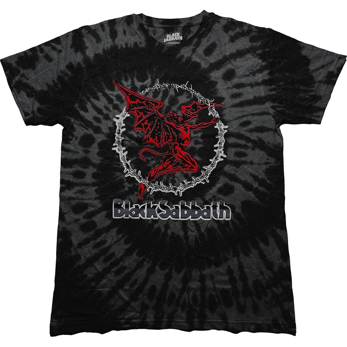 Black Sabbath Red Henry Tie-Dye T-Shirt NEW OFFICIAL | eBay