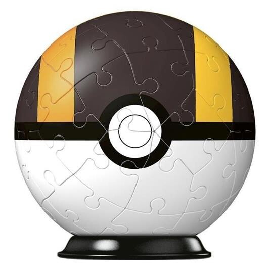 Puzzle Ravensburger Pokeball Hyperball  Ball nera e gialla - 55 pz sigillata
